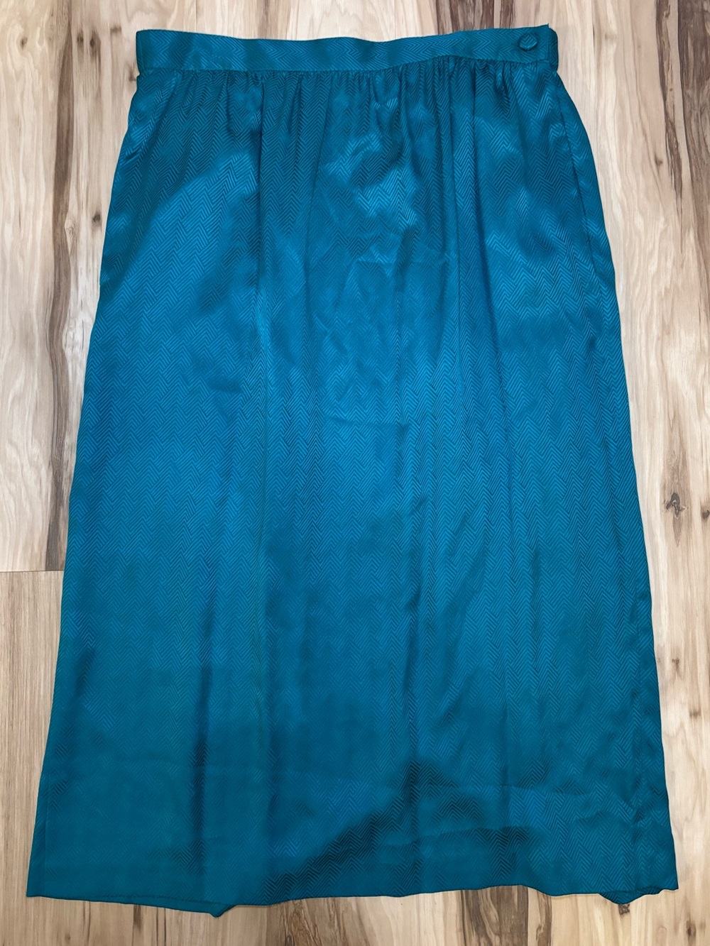 Argenti Vintage Teal Midi Skirt